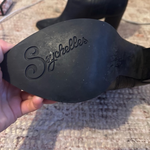 Black Leather Booties - Picture 4 of 4